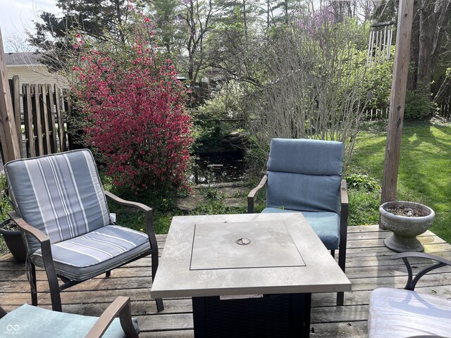 view of patio / terrace with a deck