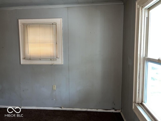 spare room featuring plenty of natural light