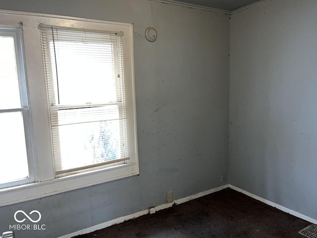 view of carpeted empty room