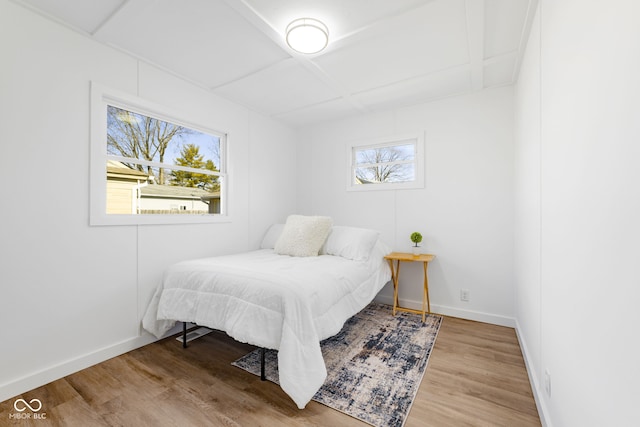 bedroom featuring wood-type flooring