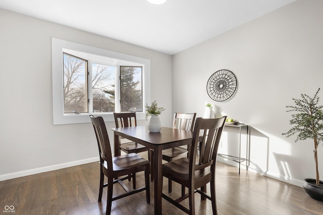 dining room featuring dark hardwood / wood-style floors