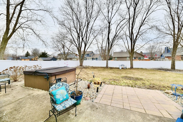 11710 E 75th St, Indianapolis, IN 46236 - view of patio / terrace with a hot tub