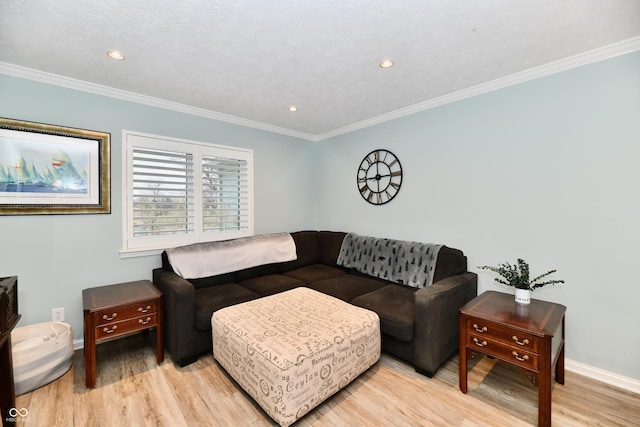 11710 E 75th St, Indianapolis, IN 46236 - living room with ornamental molding and light wood-type flooring