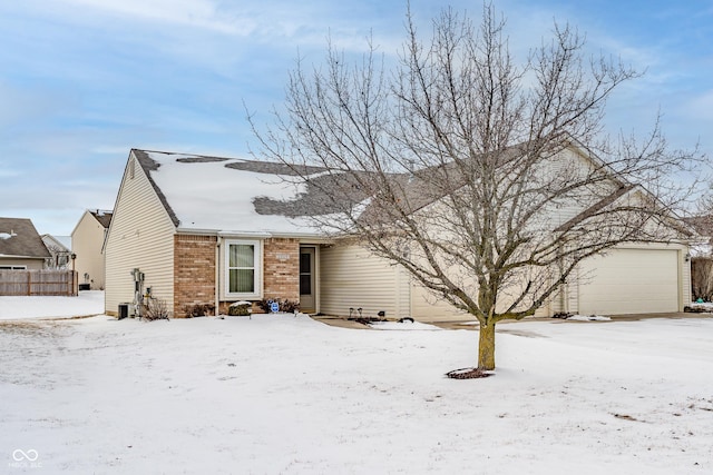 view of front of house featuring a garage