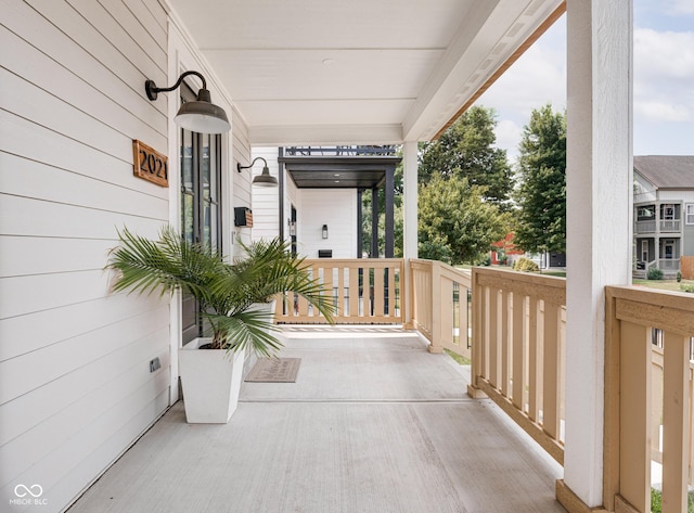 view of patio / terrace featuring a porch