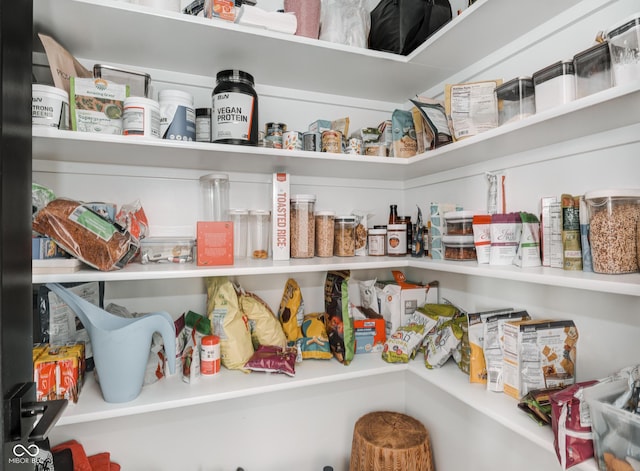 view of pantry