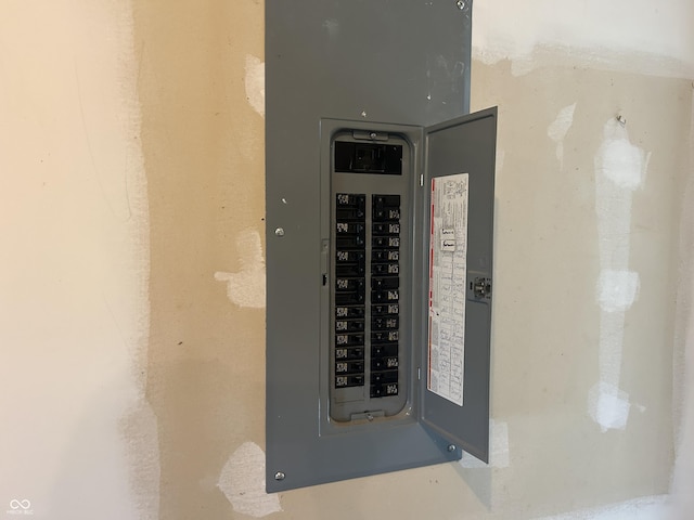 utility room with electric panel