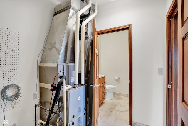 800 N 400 W, Bargersville, IN 46106 - utility room with heating unit
