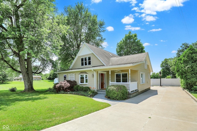 800 N 400 W, Bargersville, IN 46106 - view of front of home with covered porch, concrete driveway, and roof with shingles