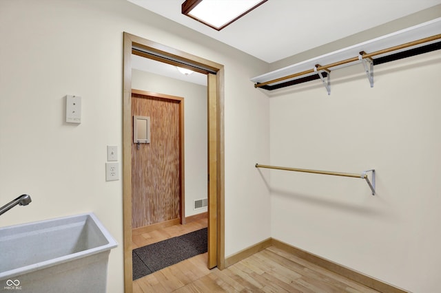 800 N 400 W, Bargersville, IN 46106 - walk in closet with a sink and light wood-type flooring