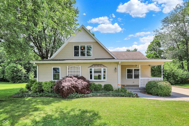 800 N 400 W, Bargersville, IN 46106 - view of front facade featuring a porch, a front lawn, and roof with shingles