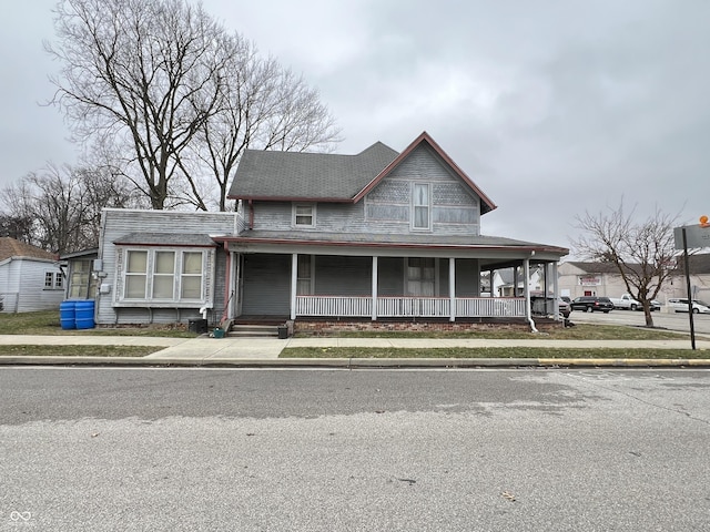 view of front of house with covered porch