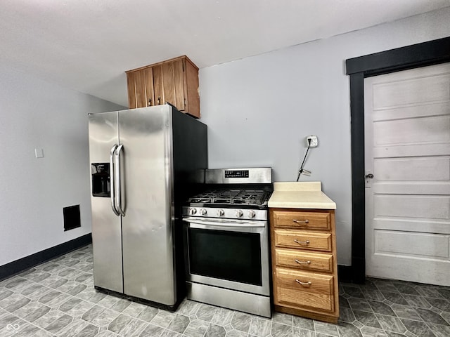 kitchen with stainless steel appliances