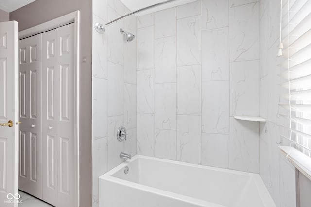 bathroom featuring tub / shower combination