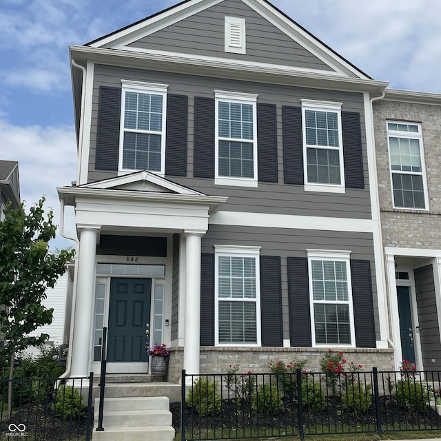848 Kinzer Ave, Carmel, IN 46032 - view of front of house featuring a fenced front yard