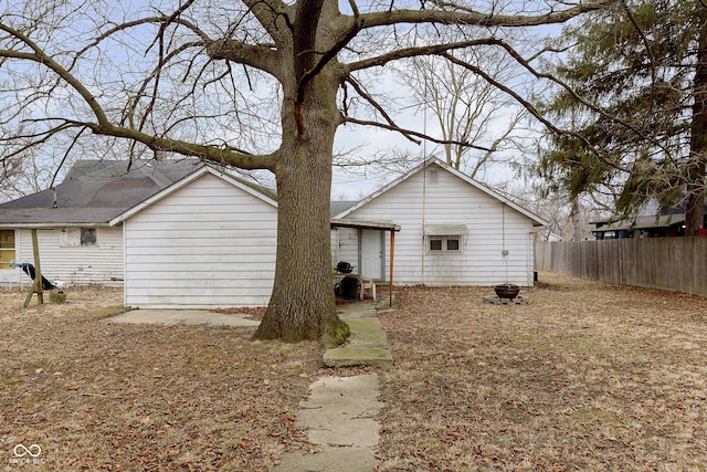 view of back of property