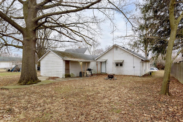 view of back of property