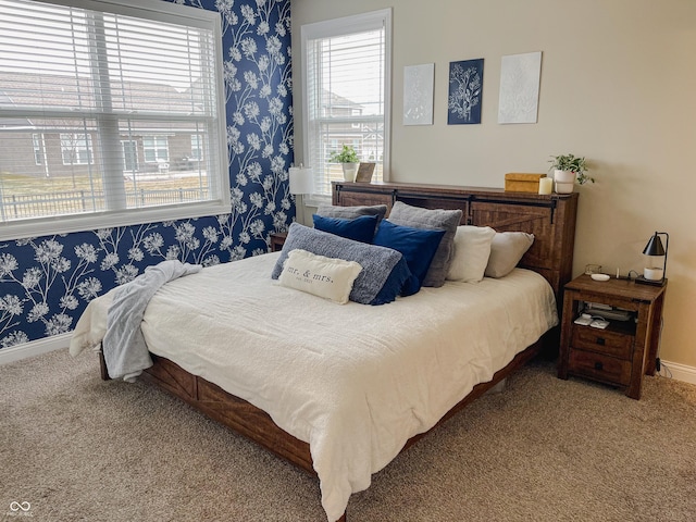 bedroom featuring carpet floors