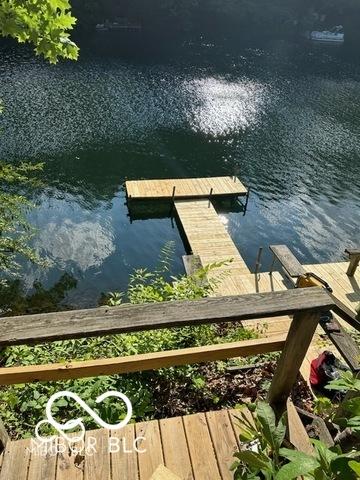 view of dock area