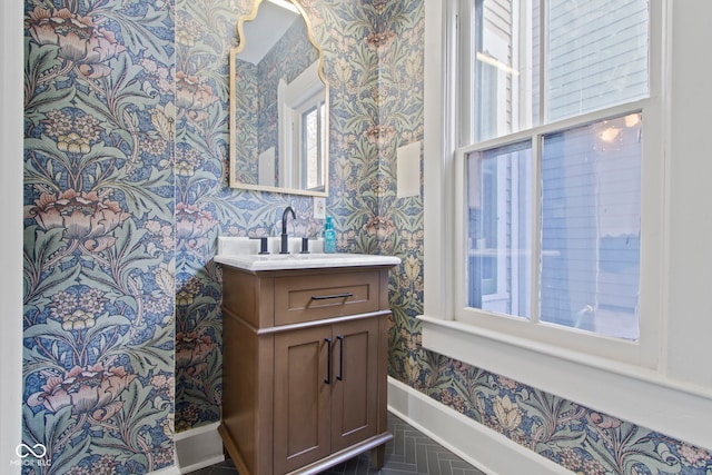 bathroom featuring vanity