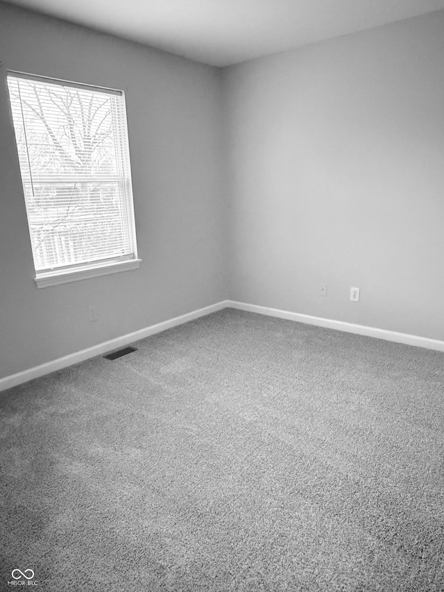 view of carpeted empty room