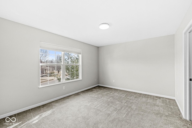 view of carpeted empty room