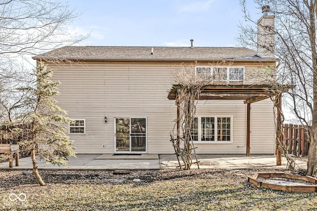 rear view of house featuring a patio area