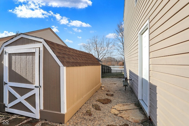 view of outbuilding