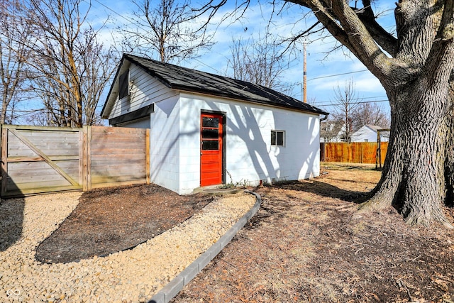 view of outbuilding