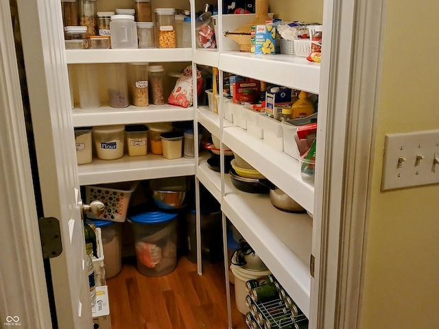 view of pantry