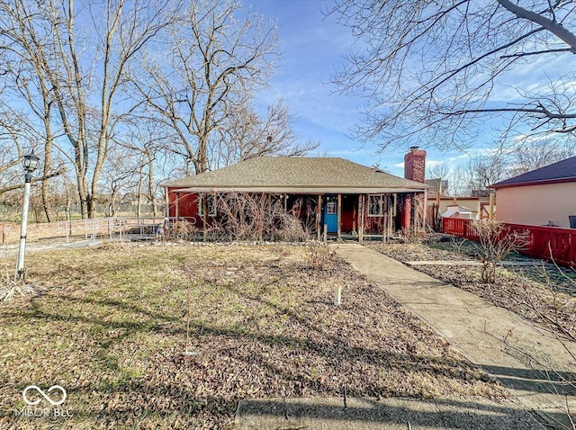 view of front of property