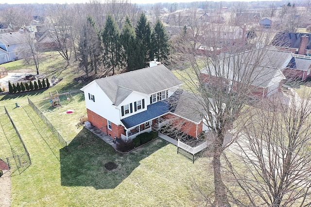 birds eye view of property