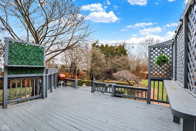 view of wooden terrace