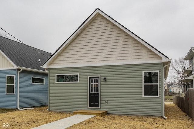 view of rear view of property