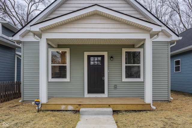 view of front of home