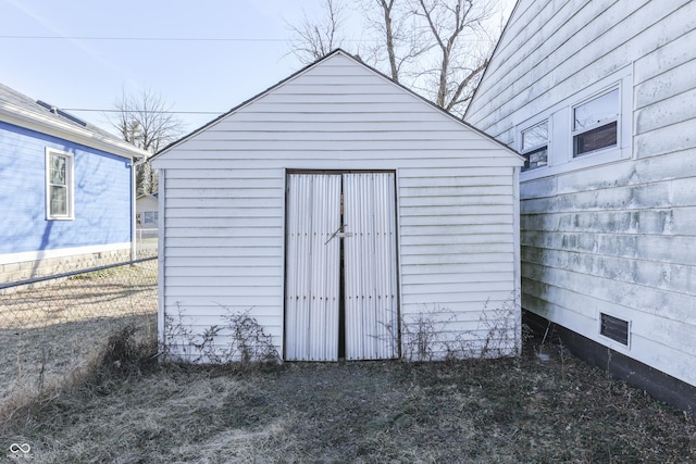 view of outbuilding