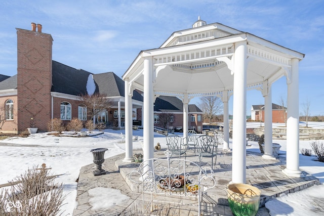 view of property's community featuring a gazebo