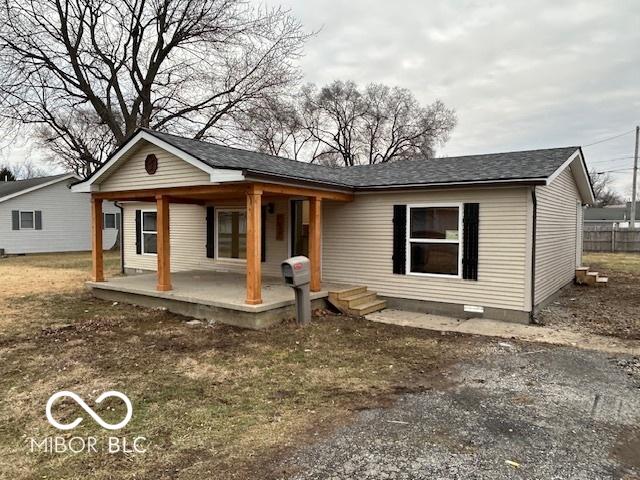 view of front of house with covered porch