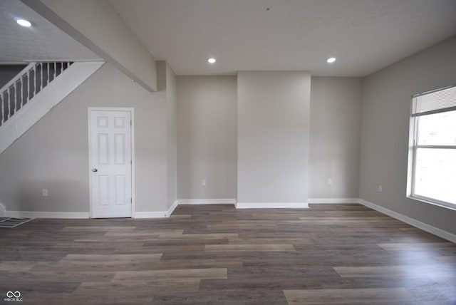 10 N Keystone Ave, Indianapolis, IN 46201 - unfurnished room featuring dark hardwood / wood-style floors