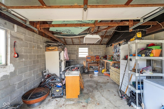 view of storage room