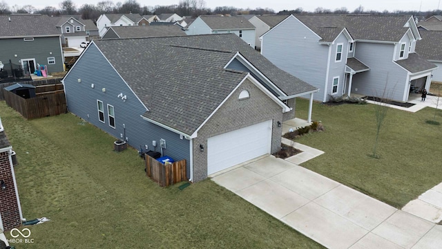 birds eye view of property