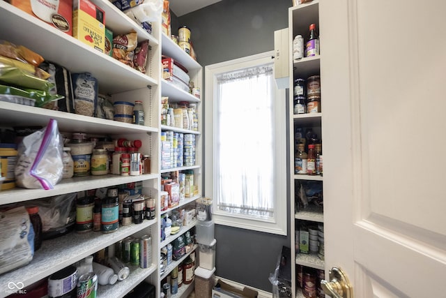 view of pantry