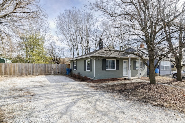 view of ranch-style home