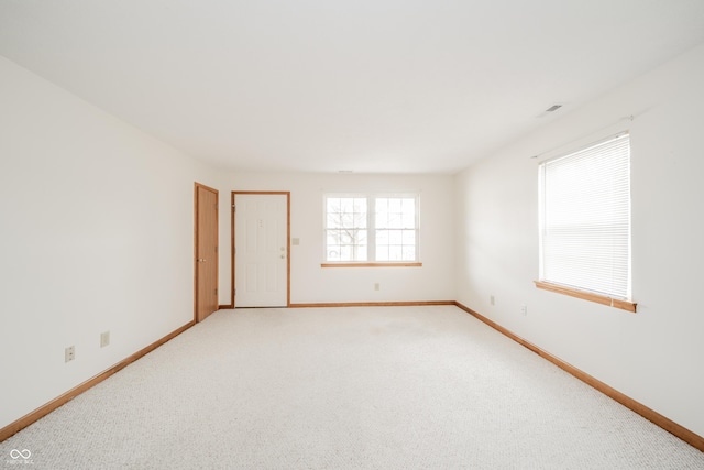 empty room with carpet floors