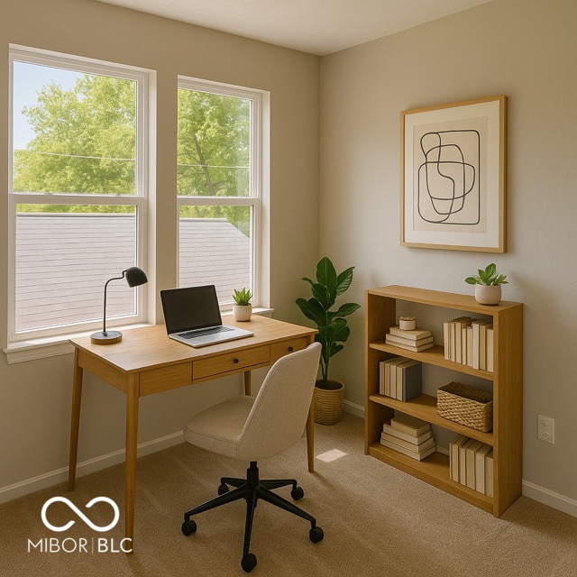 1305 W 23rd St, Indianapolis, IN 46208 - office space with baseboards and carpet