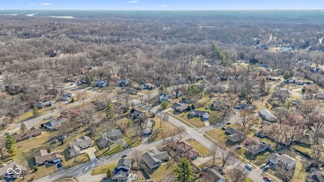 drone / aerial view featuring a residential view