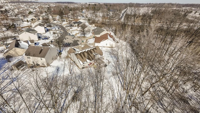 drone / aerial view with a residential view