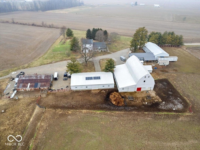bird's eye view featuring a rural view