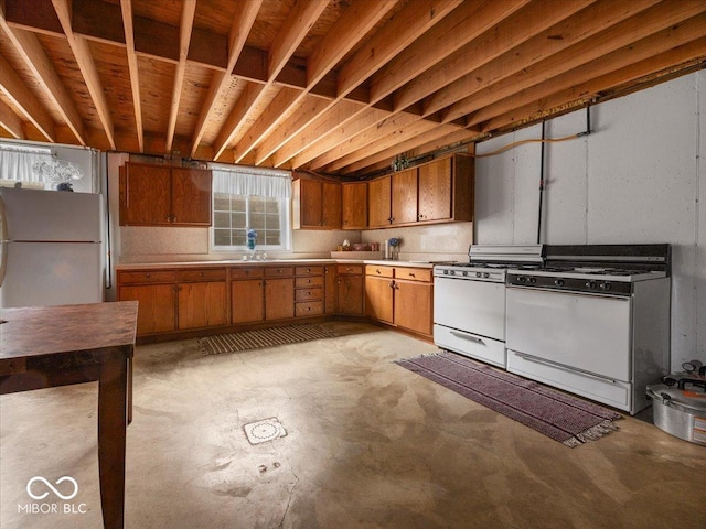 kitchen with white appliances