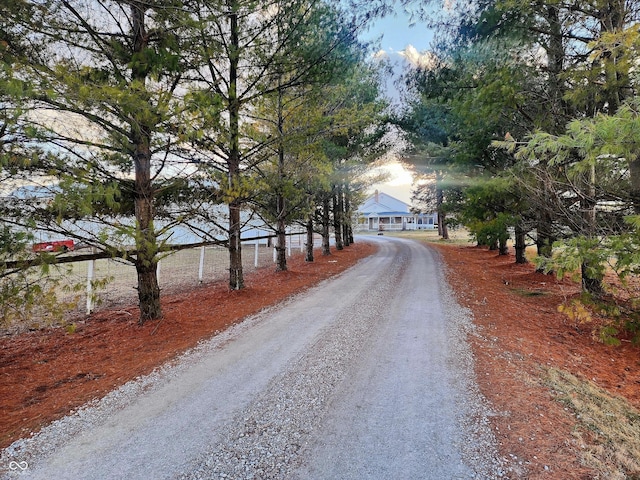 view of road